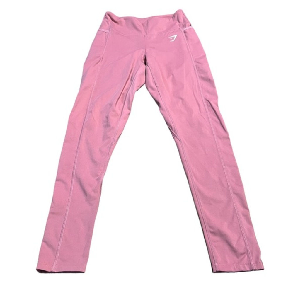 Gym Shark Pink Athletic Leggings Size Tag Missing See Measurements Size Small